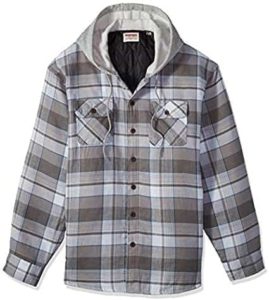 Wrangler Flannel Jacket with Hood for Men